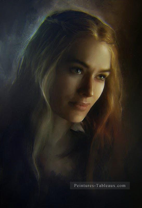 Portrait de Cersei Lannister classicisme Le Trône de fer Peintures à l'huile